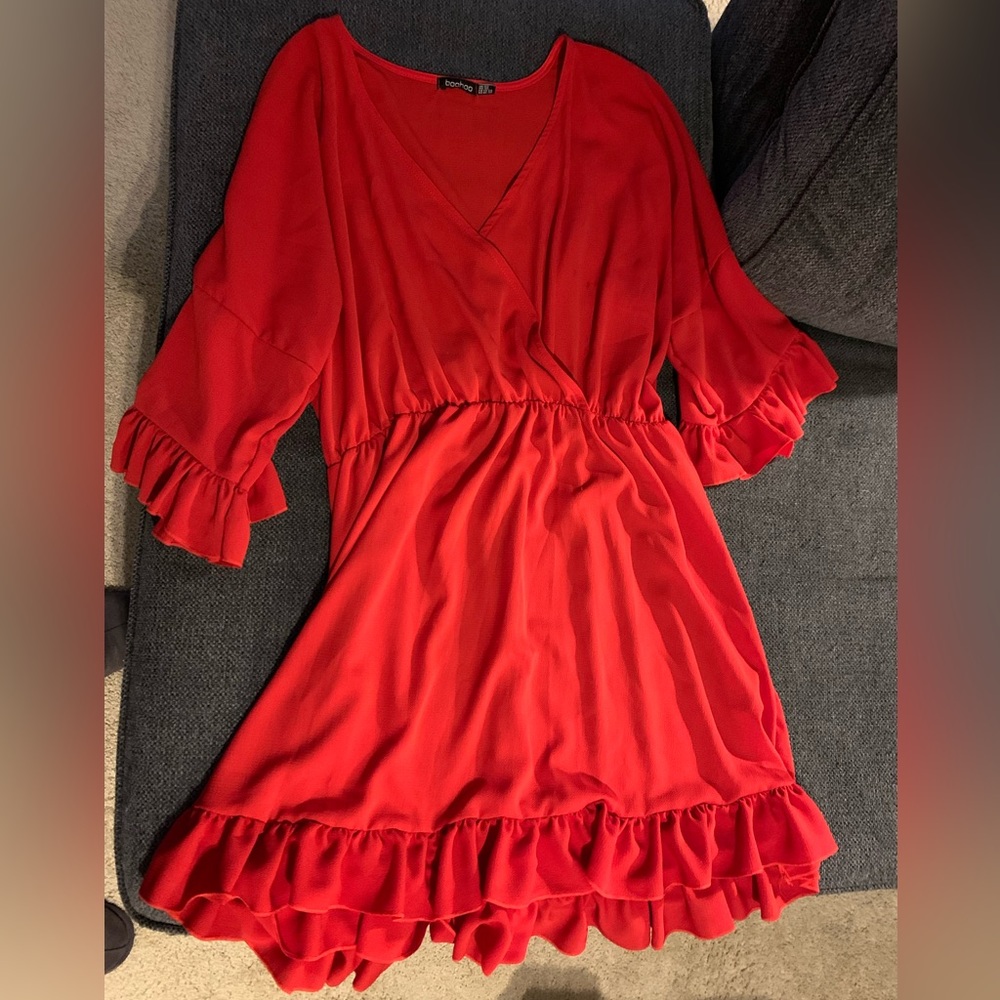 Red Boohoo Dress